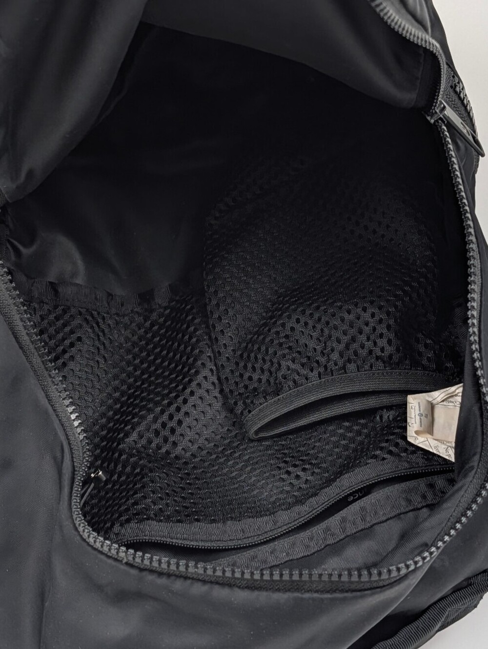 Lululemon Mini Backpack Black Nylon Athleisure Clean Fit Quiet Luxury Daypack - Picture 8 of 10